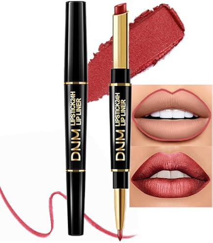 Amazon.com : HHLTOH 2-in-1 Rose Gold Lip-Gloss Lip Liner